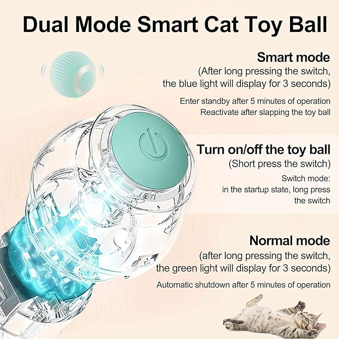 Bola de juguete interactivo para gatos azul - additional image 16
